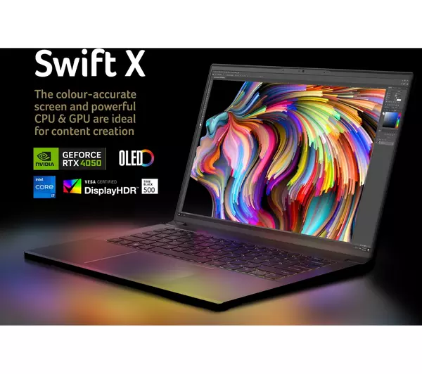 ACER Swift X 14" Laptop - Intel® Core™ i7, 1 TB SSD, Grey