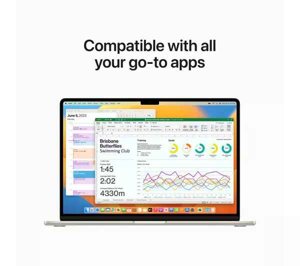 APPLE MacBook Air 15.3" (2023) - M2, 256 GB SSD, Starlight