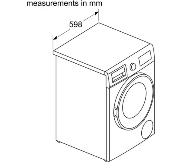 BOSCH Series 4 WNA134U8GB 8 kg Washer Dryer - White