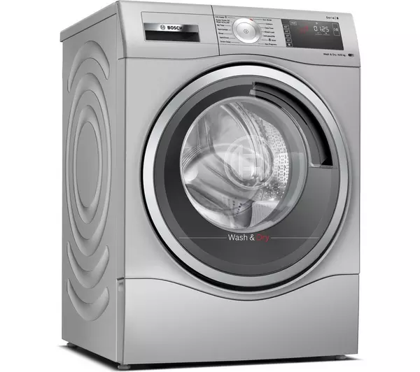 BOSCH Series 8 WDU8H549GB WiFi-enabled 10 kg Washer Dryer - Silver