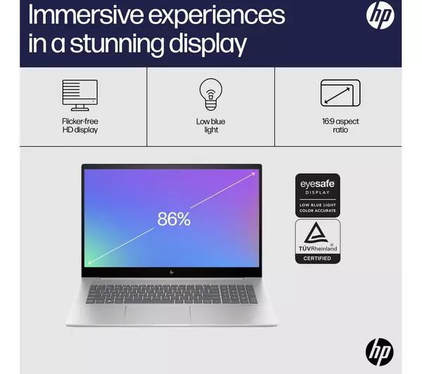 HP ENVY 17-cw0500na 17.3" Laptop - Intel® Core™ i7, 512 GB SSD, Silver