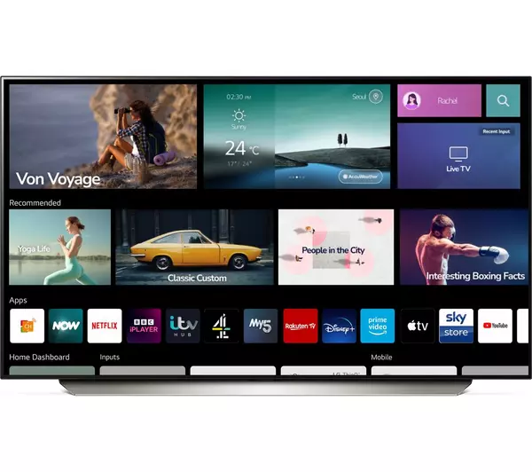 LG OLED48C26LB 48″ Smart 4K Ultra HD HDR OLED TV with Google Assistant & Amazon Alexa