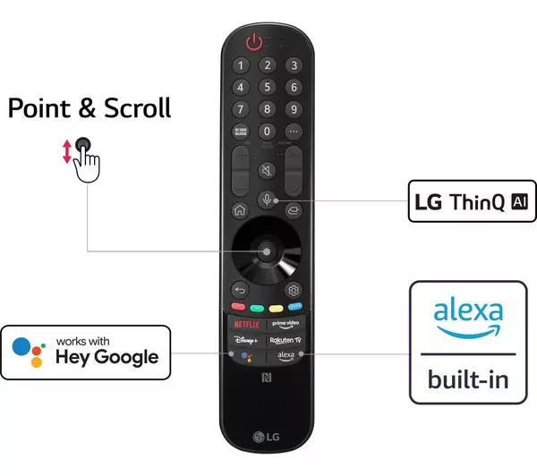 LG OLED48C26LB 48" Smart 4K Ultra HD HDR OLED TV with Google Assistant & Amazon Alexa