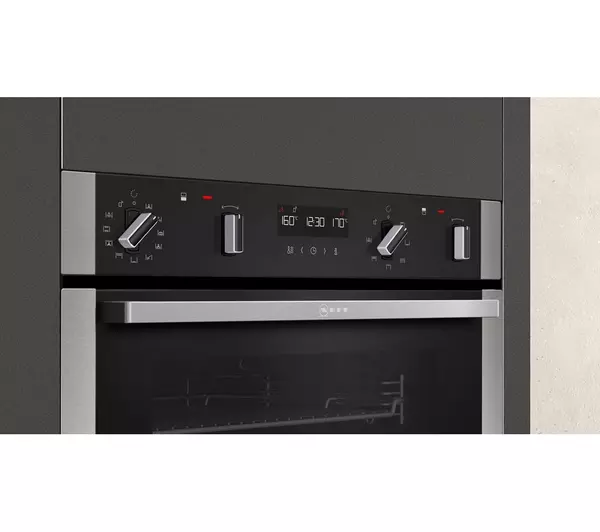 NEFF N50 U2ACM7HH0B Electric Double Pyrolytic Smart Oven - Stainless Steel