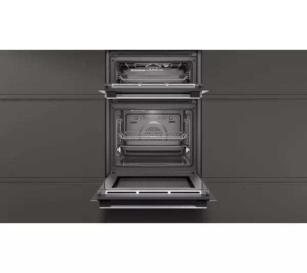 NEFF N50 U2ACM7HH0B Electric Double Pyrolytic Smart Oven - Stainless Steel
