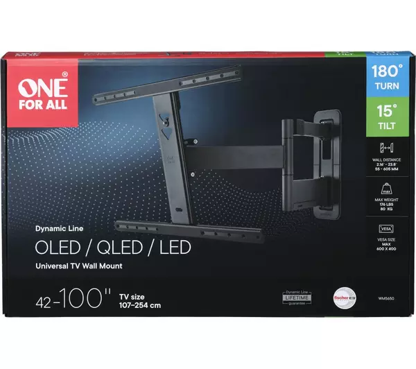 ONE FOR ALL WM5650 Full Motion 42-100" TV Bracket