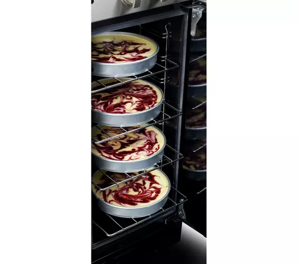 RANGEMASTER Professional Deluxe 90 Dual Fuel Range Cooker - Black & Chrome