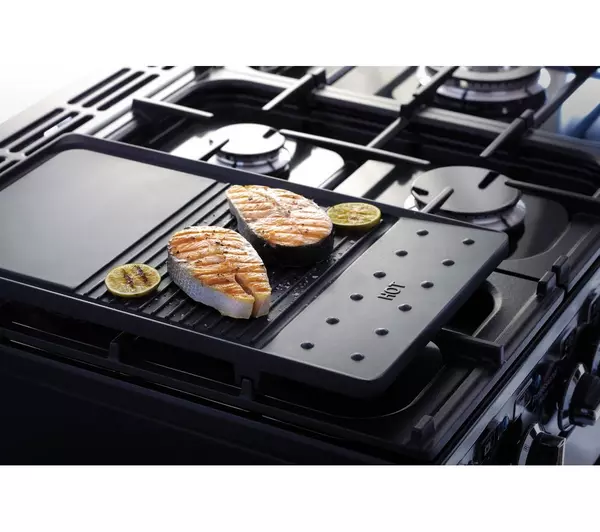 RANGEMASTER Professional Deluxe 90 Dual Fuel Range Cooker - Stainless Steel