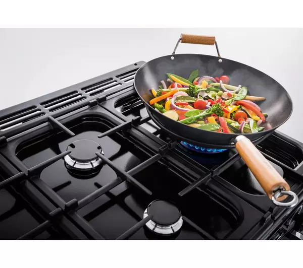 RANGEMASTER Professional Deluxe 90 Dual Fuel Range Cooker - Stainless Steel
