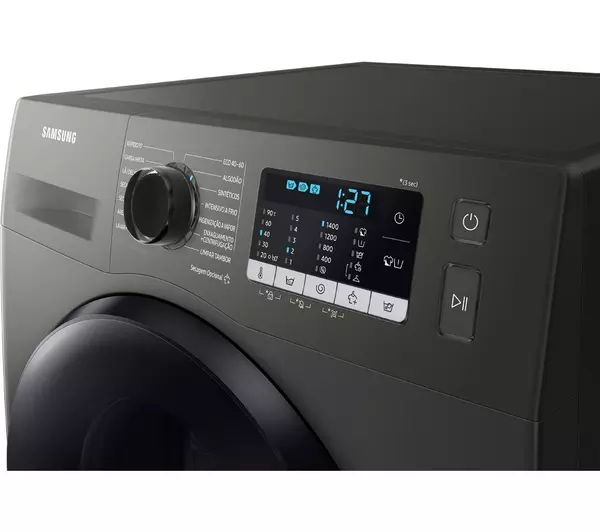 SAMSUNG Series 5 ecobubble WD90TA046BX/EU 9 kg Washer Dryer - Graphite