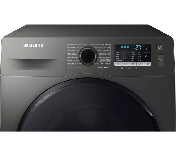 SAMSUNG Series 5 ecobubble WD90TA046BX/EU 9 kg Washer Dryer - Graphite