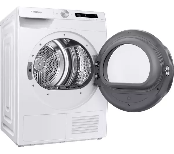 SAMSUNG Series 6 OptimalDry DV80T5220AW/S1 WiFi-enabled 8 kg Heat Pump Tumble Dryer - White