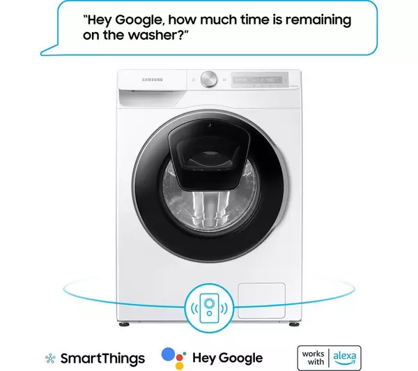 SAMSUNG Series 6 OptimalDry DV80T5220AW/S1 WiFi-enabled 8 kg Heat Pump Tumble Dryer - White