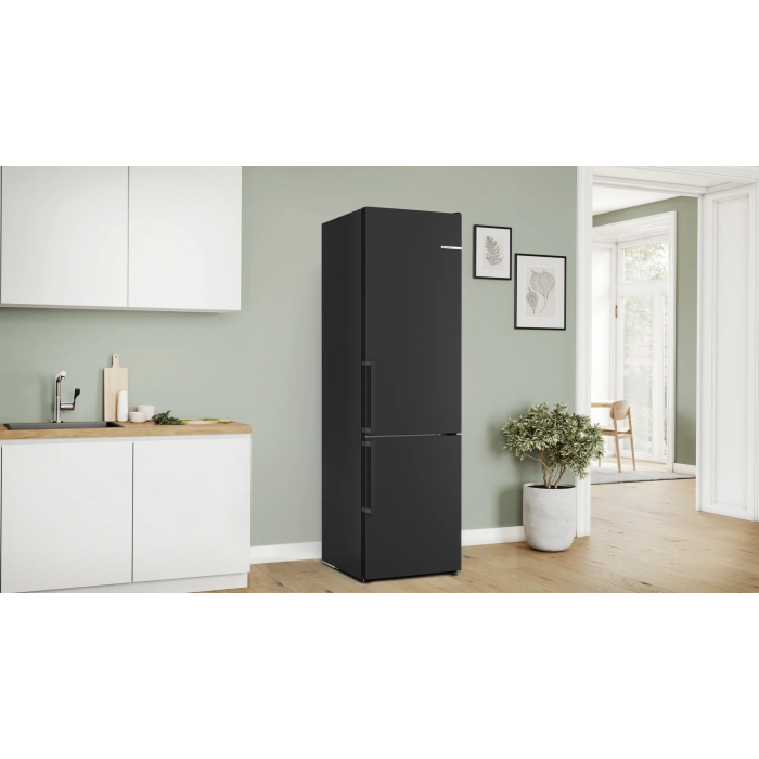 BOSCH Series 4 KGN39VXBT 70 30 Fridge Freezer - Black Inox