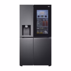 LG Craft Ice InstaView GSXV90MCDE American-Style Smart Fridge Freezer - Matte Black