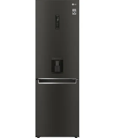 LG NatureFRESH GBF61BLHEN Smart 60 40 Fridge Freezer - Black Steel