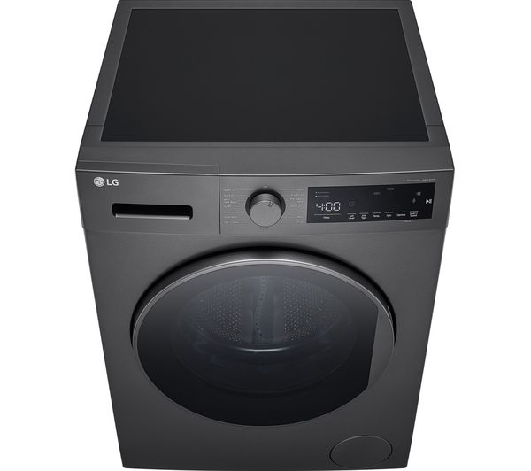 LGE Steam F4T209SSE 9 kg 1400 Spin Washing Machine - Dark Silver