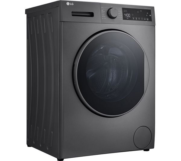 LGE Steam F4T209SSE 9 kg 1400 Spin Washing Machine - Dark Silver