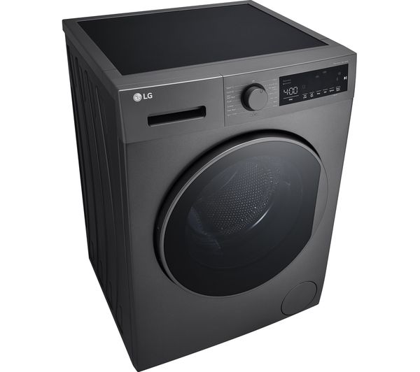 LGE Steam F4T209SSE 9 kg 1400 Spin Washing Machine - Dark Silver
