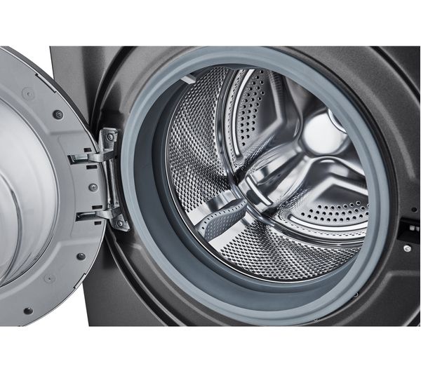 LGE Steam F4T209SSE 9 kg 1400 Spin Washing Machine - Dark Silver