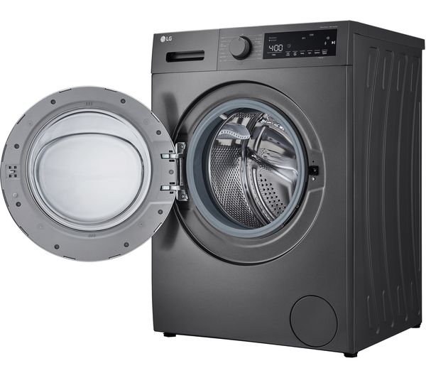 LGE Steam F4T209SSE 9 kg 1400 Spin Washing Machine - Dark Silver