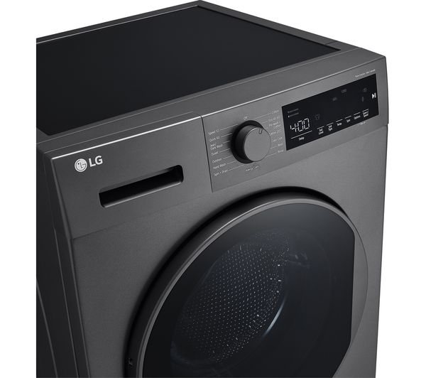 LGE Steam F4T209SSE 9 kg 1400 Spin Washing Machine - Dark Silver