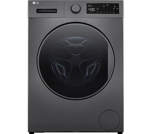 LGE Steam F4T209SSE 9 kg 1400 Spin Washing Machine - Dark Silver