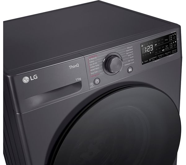 LG EZDispense F4Y511GBLA1 11 kg 1400 Spin Washing Machine - Grey