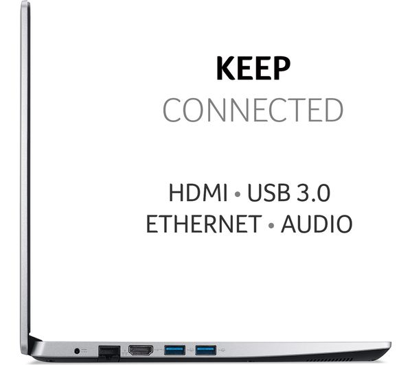 ACER Aspire 3 14" Laptop - AMD Ryzen 3 128 GB SSD Silver