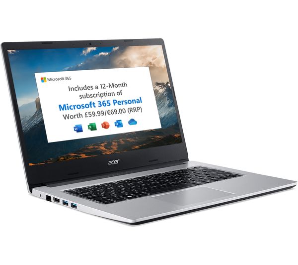 ACER Aspire 3 14" Laptop - AMD Ryzen 3 128 GB SSD Silver
