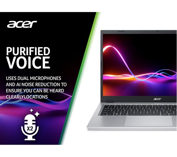 ACER Aspire 3 15.6" Laptop - AMD Ryzen 5 1 TB SSD Silver