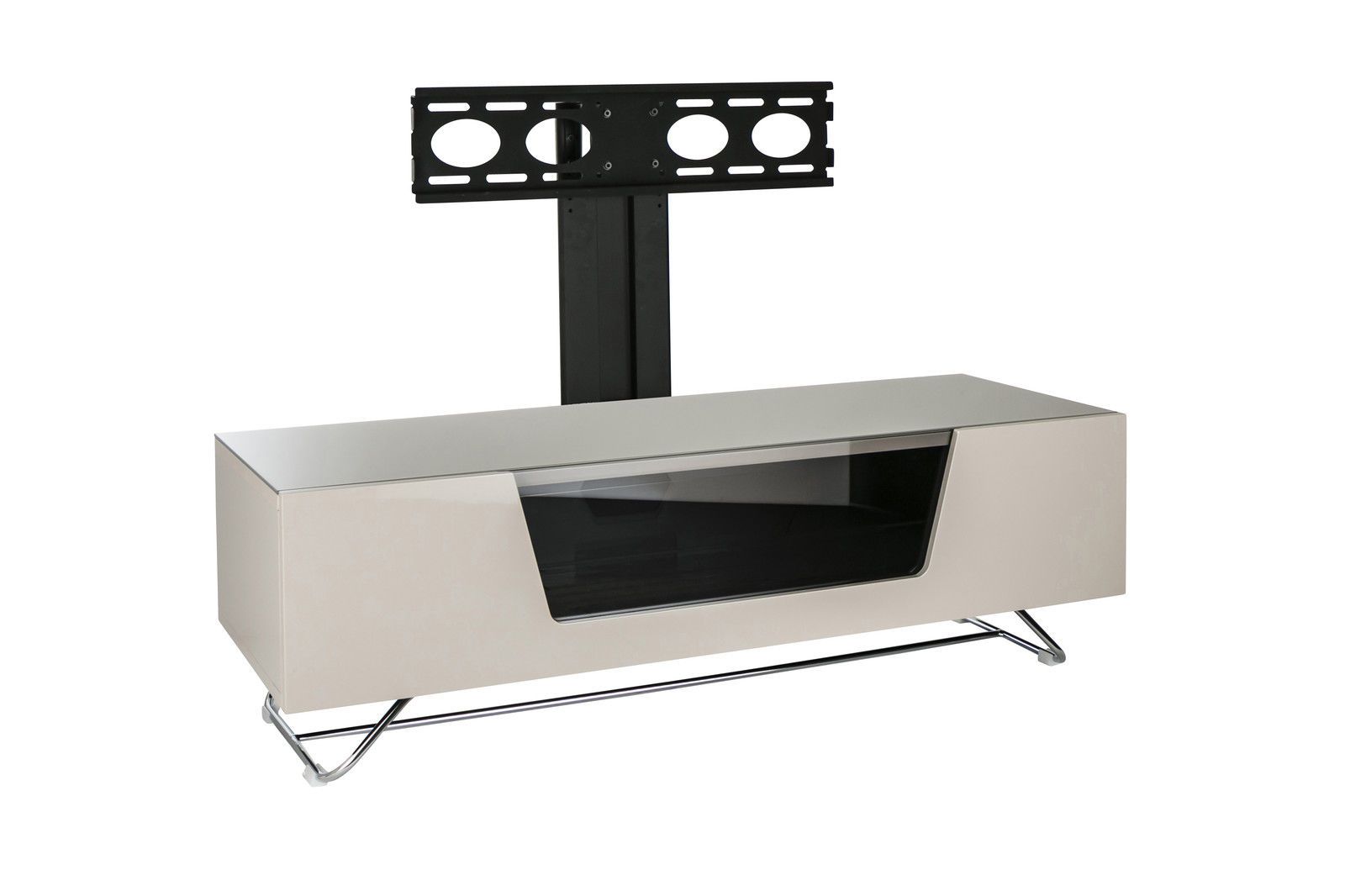 ALPHASON Chromium 2 Cantilever CRO2-1200BKT-IV 1200 mm TV Stand with Bracket - Ivory