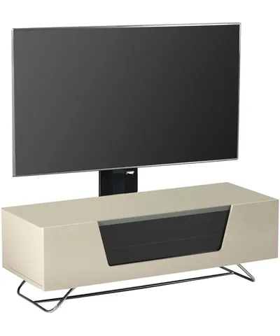 ALPHASON Chromium 2 Cantilever CRO2-1200BKT-IV 1200 mm TV Stand with Bracket - Ivory