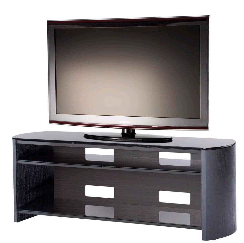 ALPHASON Finewoods 1350 TV Stand - Black Oak