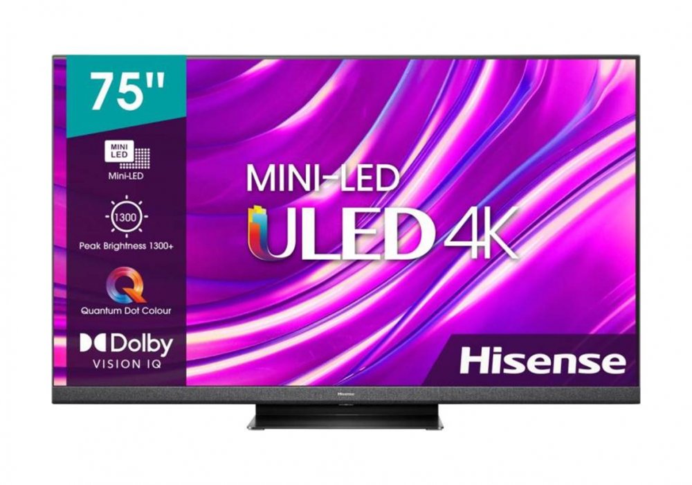 HISENSE 75U8HQTUK 75" 4K Ultra HD HDR Mini-LED ULED TV