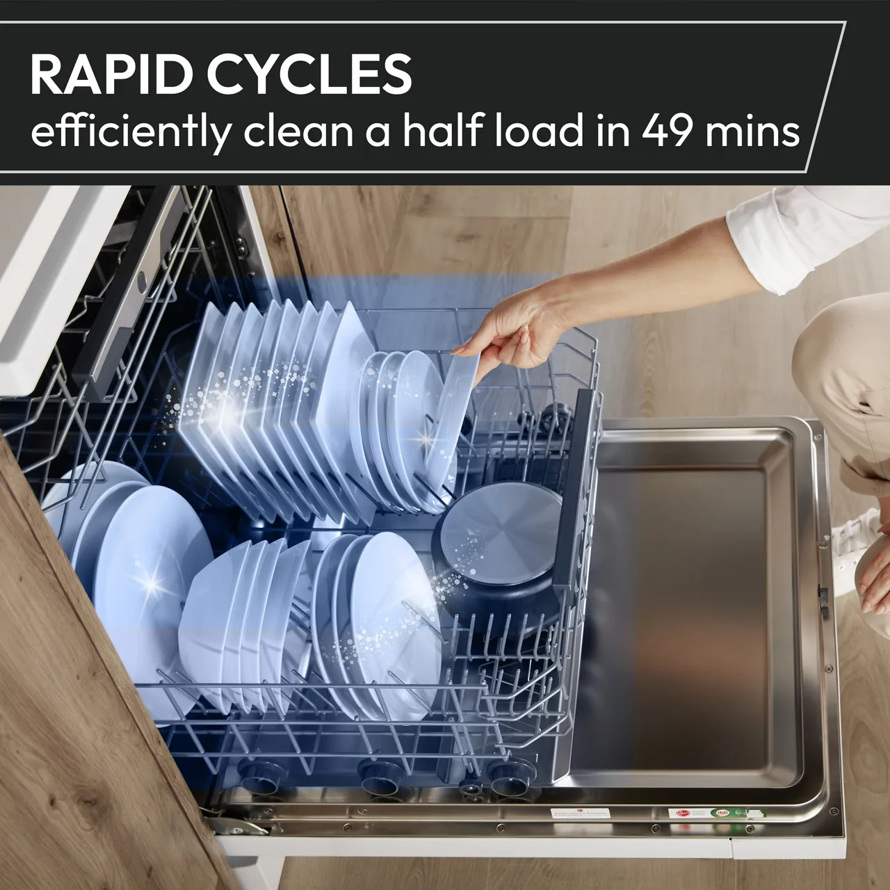 HOOVER H-Dish 500 HF6B4S1PW Full-size Smart Dishwasher - White