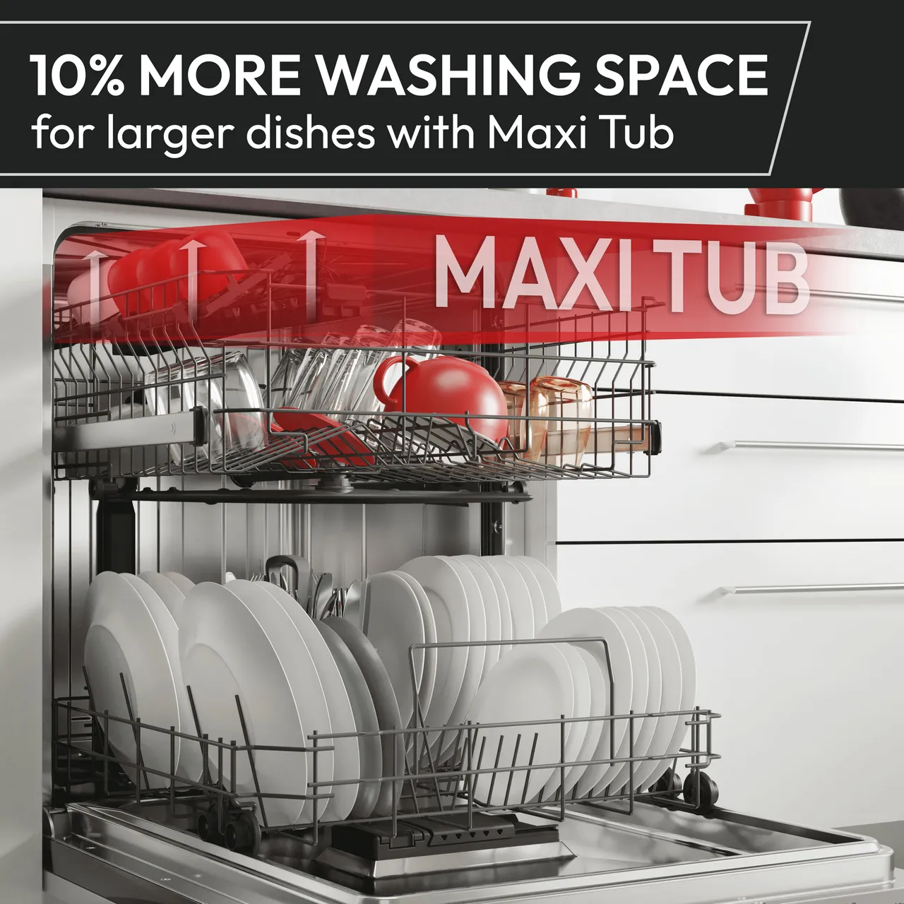 HOOVER H-Dish 500 HF6B4S1PW Full-size Smart Dishwasher - White