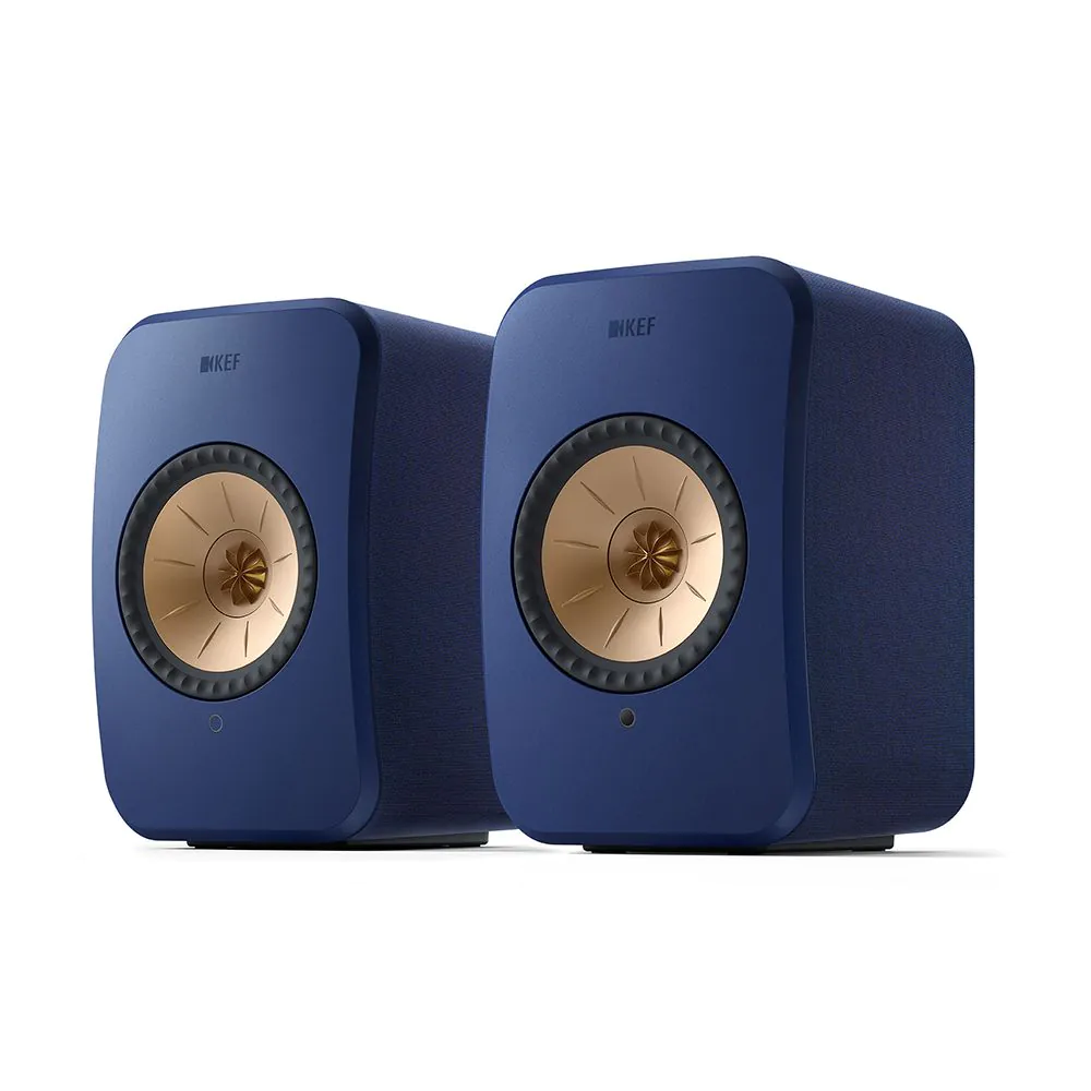 KEF AUDIO LSX II Wireless Multi-room Bookshelf Speakers - Cobalt Blue