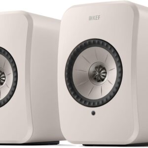 KEF AUDIO LSX II Wireless Multi-room Bookshelf Speakers - Mineral White