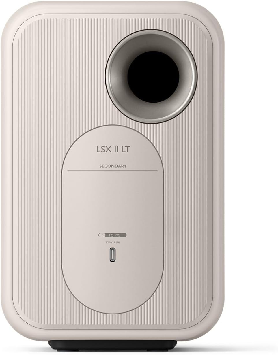 KEF AUDIO LSX II Wireless Multi-room Bookshelf Speakers - Mineral White