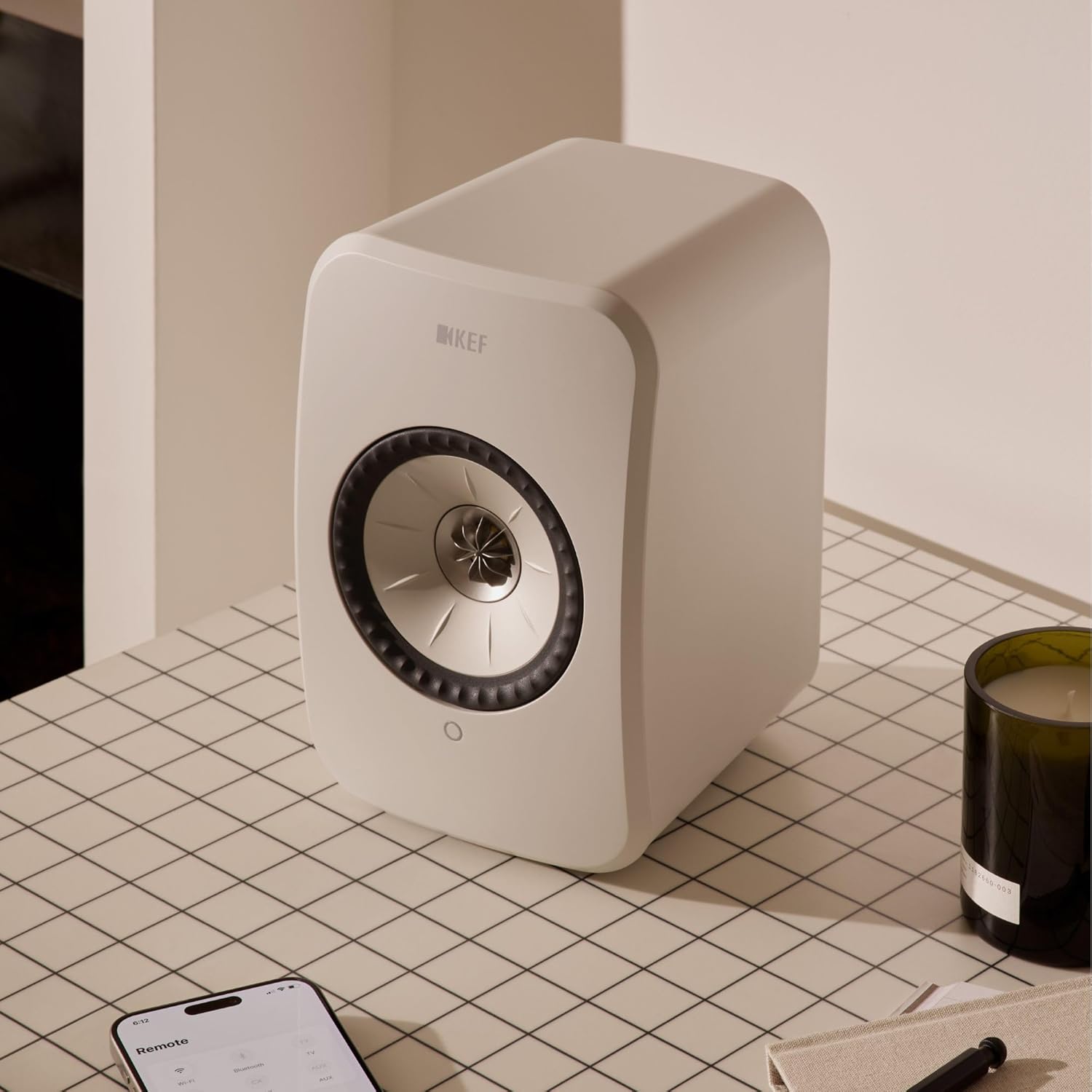 KEF AUDIO LSX II Wireless Multi-room Bookshelf Speakers - Mineral White