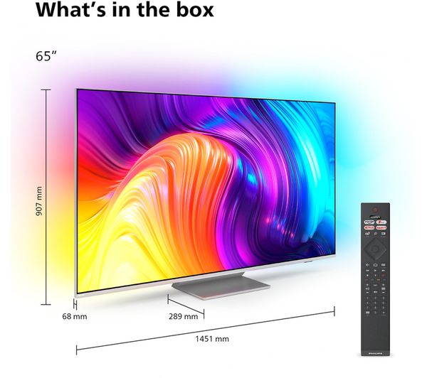 PHILIPS Ambilight 65PUS8807 12 65" Smart 4K Ultra HD HDR LED TV with Google Assistant