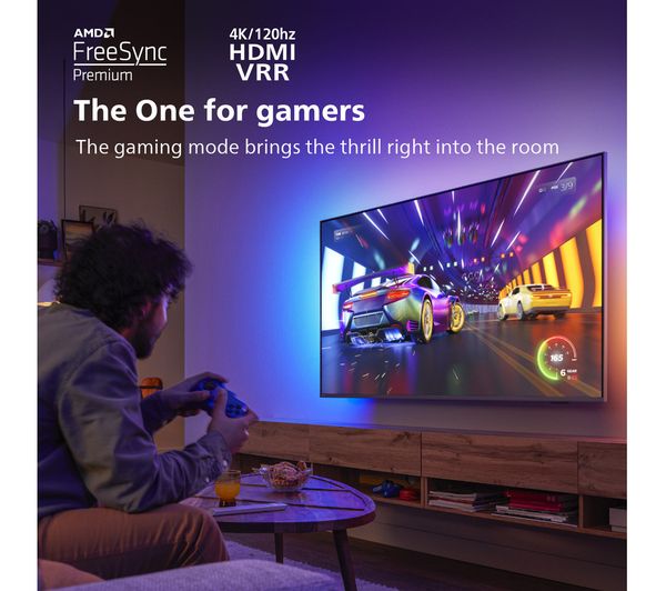 PHILIPS Ambilight 65PUS8807 12 65" Smart 4K Ultra HD HDR LED TV with Google Assistant