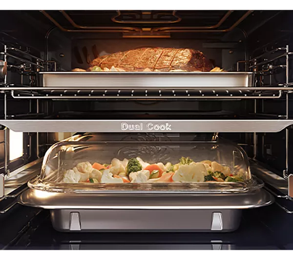 SAMSUNG Bespoke Series 6 Dual Cook Flex NV7B6785JAK U4 Electric Steam Smart Oven - Clean Black