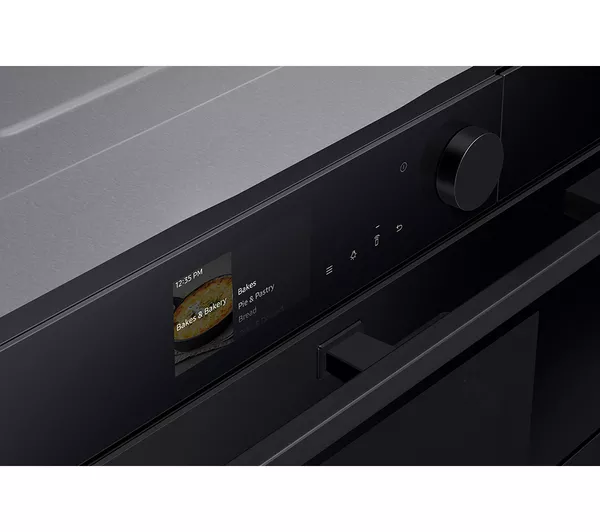 SAMSUNG Bespoke Series 6 Dual Cook Flex NV7B6785JAK U4 Electric Steam Smart Oven - Clean Black