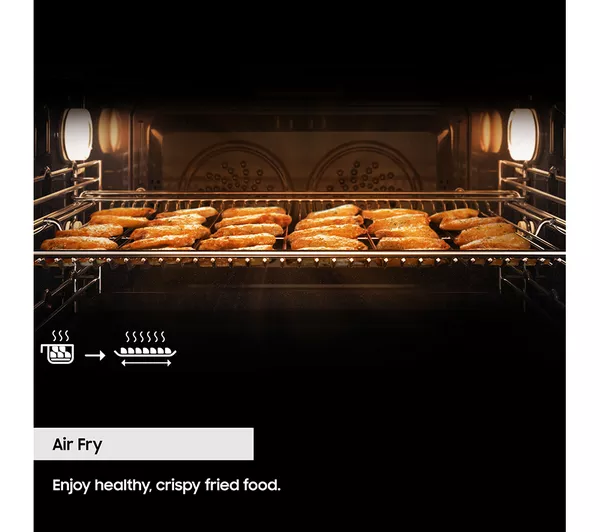 SAMSUNG Bespoke Series 6 Dual Cook Flex NV7B6785JAK U4 Electric Steam Smart Oven - Clean Black