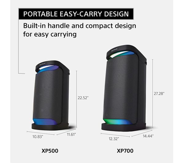 SONY SRS-XP700 Portable Bluetooth Speaker - Black