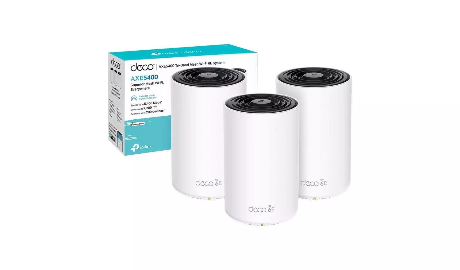 TP-LINK Deco XE75 Pro Whole Home WiFi System - Triple Pack