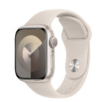 APPLE Watch Series 9 Cellular - 41 mm Starlight Aluminium Case with Starlight Sports Band  S M