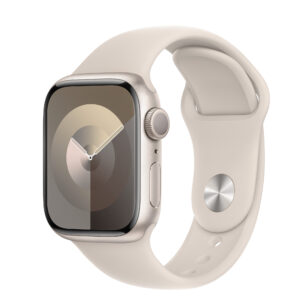 APPLE Watch Series 9 Cellular - 41 mm Starlight Aluminium Case with Starlight Sports Band  S M